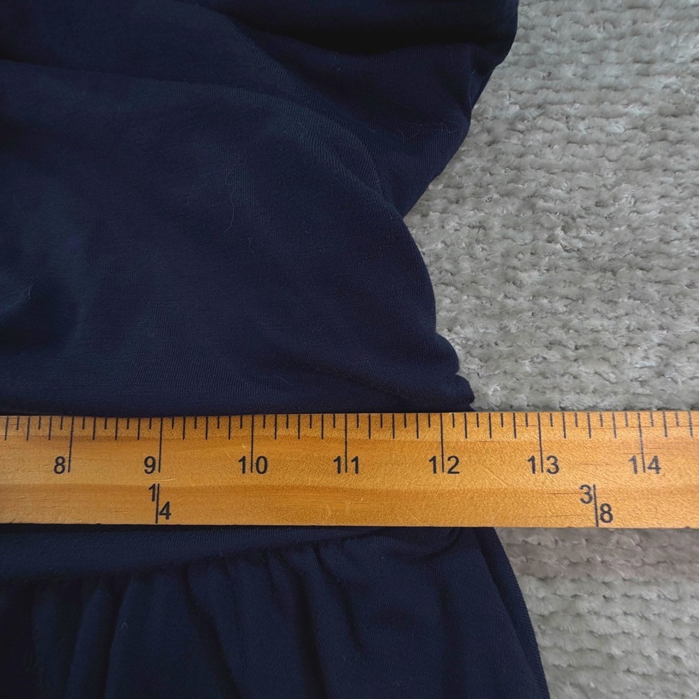 Old Navy Dress Fit & Flare Sleeveless Jersey Small Petite Navy Blue Casual - Picture 5 of 9
